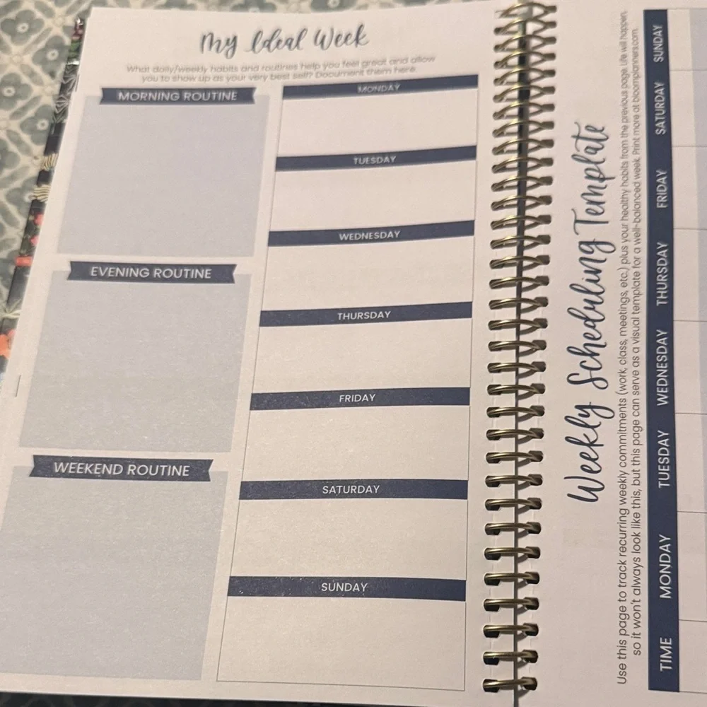 Floral 2026 Softcover planner